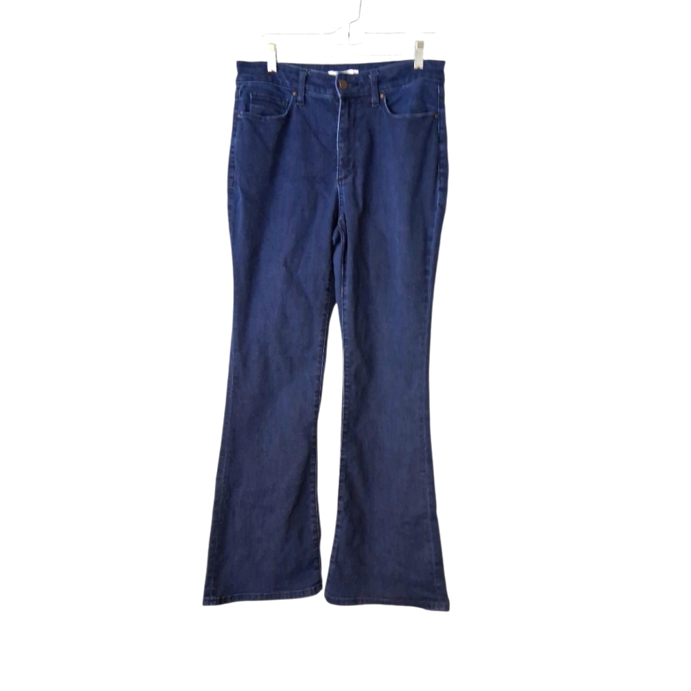 Nine West Dark Blue Flare Jeans Size 10